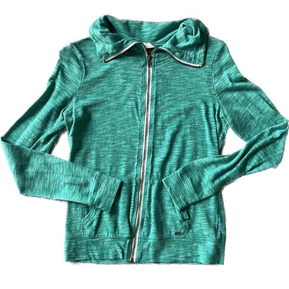 Zip-up green sweatshirt from Garage